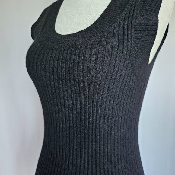 BANANA REPUBLIC Black Merino Wool Women's Knit Sweater Vest, Size S - Picture 5 of 8